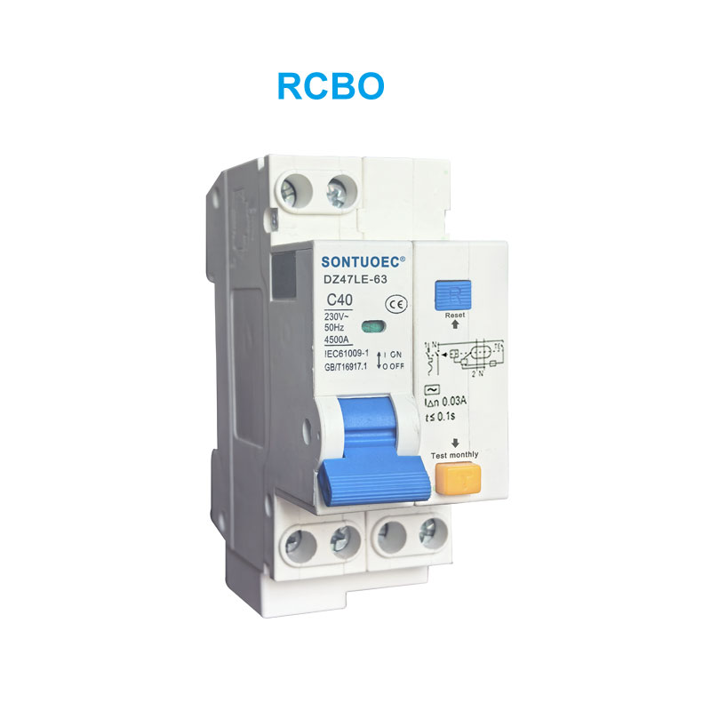 Dz47le-63 RCBO Series เซอร์กิตเบรกเกอร์กระแสไฟรั่ว