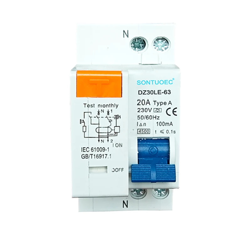 1p+n ประเภทอิเล็กทรอนิกส์ rcbo