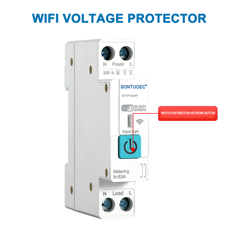 ตัวป้องกันแรงดันไฟฟ้า WiFi ประเภทอัจฉริยะ
